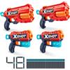 XSHOT X-Shot Excel Double Kickback Double Reflex 6 Foam Dart Blaster Combo Value Pack (48 freccette 3 lattine) di ZURU