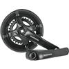 Shimano FC-TY501 - Guarnitura 2 x 7/8 velocità, 46-30Z, lunghezza manovella 175 mm, 2020 MTB, colore: nero