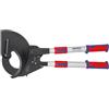 KNIPEX Cesoia a cremagliera (sistema a cricchetto) con manici telescopici con impugnature multicomponente 680 mm, 95 32 100