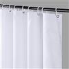 Furlinic Tenda Doccia Antimuffa Tessuto Tende Doccia Angolare Bianco Poliestere Tenda Vasca da Bagno con 6 Ganci Tenda Doccia Piccolo 90x180cm.