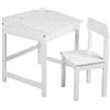Roba - Set da scuola con sedia, scrivania per bambini, con tavolo pieghevole e a