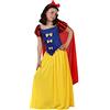 Atosa Costume Bambino Biancaneve Snow Princess Princess per Ragazze 10-12 Anni