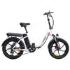 FAFREES F20 20" Bicicletta Elettrica da Città Pieghevole 250W Motore Brushless 36V 15AH Batteria al litio -Bianco