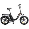 FAFREES F20 20" Bicicletta Elettrica da Città Pieghevole 250W Motore Brushless 36V 15AH Batteria al litio - Nero