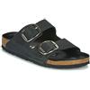 Birkenstock Arizona Big Buckle Black, Oiled Leather, Flip Flops Donna, Nero 1011075, 38 EU