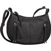 TOM TAILOR Caia, Borsa a tracolla Donna, Nero (Black), 25x9,5x21