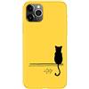 ZhuoFan Cover per iPhone X/XS, Giallo Custodia Silicone con Disegni Cartoon Pattern Ultra Slim TPU Morbido Antiurto Bumper Case Protettiva per iPhone X/XS, Giallo 08