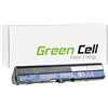 Green Cell PRO Green Cell® Extended Serie Batteria per Portatile Acer Aspire One AO756-877B2kk (6 Pile 4400mAh 11.1V Nero)