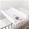 Baby Comfort Materassino fasciatoio con base rigida per fasciatoio, 70 x 50 cm, adatto per lettino da 120 x 60 cm, unisex, con cuneo, anti-rotolo, impermeabile, con bordi rialzati (Dreamer)
