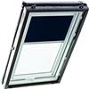 Roto Tenda Oscurante Originale Roto ZRV - Guide di Scorrimento Laterali Argento - per Finestre da Tetto delle Serie R4/R7 e Classic 43/73 - Dimensioni 074/160 | 07/16 - Colore del Tessuto Blu
