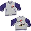 United Labels Giacca da college Disney Minnie Mouse per bambine - Questa ragazza può giocare a baseball con una giacca retrò grigio/viola. (110-116)