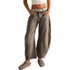 BeerMmay Jeans Larghi da Donna a Gamba Larga a Vita Media Ritagliata a Palloncino Pantaloni in Denim Vintage Boyfriend Y2k Jeans Streetwear Allentati, #2-Azzurro, M