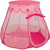 Selonis Tenda 105X90 Castello Con Palline Colorate Per Bambini, Rosa