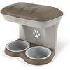 Bama pet ciotola food stand maxi tortora