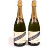 MARTINI ROSSI PRL) LOT 2 ORIGINAL BOTTIGLIE BOTTLES MARTINI ROSSI EXTRA DRY MONTELERA ITALY
