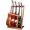 HilerPunk Hiler Punk Supporto per chitarra,supporto per chitarra multiplo in legno,Hilerpunk,supporto da pavimento per chitarra con slot per plettri in feltro e pali in legno schiuma regolabili