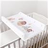 Baby Comfort Materassino per fasciatoio, 70 x 50 cm, adatto per lettino da 120 x 60 cm, unisex, con cuneo, anti-rotolo, impermeabile, con bordi rialzati, topolino
