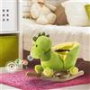 DecHome Dondolo Drago in Legno Cavalcabile per Bambini da 3+ Anni colore Verde