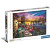 Clementoni Collection-Manhattan Balcony Sunset-3000 Pezzi-Puzzle Adulti, Made in Italy, Multicolore, 33552