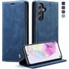 KZB Cover per Samsung Galaxy A35 5G Custodia in Pelle Premium Libro Portafoglio Flip Wallet Magnetica Porta Carte Supporto Protezione Case per Samsung Galaxy A35 - Blu