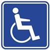 iSecur Targa magnetica per sedia a rotelle, 15 x 15 cm, per sedie a rotelle, persone con disabilità, targa magnetica per trasporto disabili I hin358