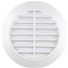 AWENTA Griglia di Aerazione in Plastica ABS Protezione Insetti, Rotonda, Ø 90/115 mm, Bianco