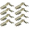 LIKERAINY Braccio Angolare de 45 Grado Cerniera 35mm con Clip Ammortizzatore per Porta Chiusura Soft Cerniere di Mobile da Cucina Gabinetto Armadio Porte 8 Pezzi