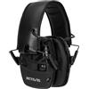 Retevis Cuffie Poligono Tiro, Cuffie Antirumore Elettroniche, SNR 28dB, Ingresso Audio AUX, Microfono a Doppio pickup, Cuffie Pieghevoli, Caccia, Motosega, Macchinari Oesanti (1 Confezione, Nero)