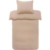 Ellos Home Carmelia Decor Stitch - Set copripiumino in cotone pettinato, 2 o 3 pezzi