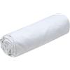 STOF - Lenzuolo con angoli - Dimensione 90 x 190 cm - Berretto grande 30 cm - Qualità Percale di Cotone - 100% Cotone Certificato Oeko-Tex - Colore Bianco - Modello Elysée - Biancheria da letto per la