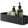 TIGER 2-Store Vaschetta da parete, Cestello doccia 35 cm Nero
