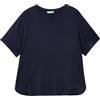 United Colors of Benetton T-Shirt 3Z12D101X, Blu Notte 016, S Donna