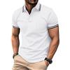 zitysport Polo Uomo Camicia a Maniche Corte Camicia da Golf Traspirante Uomo Camicie estive Sport Basic Slim Fit Tshirt con Tasca sul Petto Polo Shirt