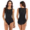 RIAAJ Costume da Bagno da Donna, Senza Maniche, in Neoprene, da Surf, Modellante, Multicolore
