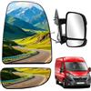 Convitex Vetro Specchio, Specchio Esterno Retrovisore Riscaldabile per Fiat Ducato Citroen Jumper Peugeot Boxer 2006-2023, Destro DX Lato Passeggero