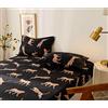 Chickwin Federa Cuscino (Set di 2) - Nero Cartone Animato Cuscini Divano Moderno 80x80cm- 100% Microfibra Federa da Cuscino Copri Cuscino per Fattoria, Divano, Sofà, Bambini, Interni ed Esterni