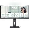 AOC CU34P3CV Monitor PC 86,4 cm (34") 3440 x 1440 Pixel UltraWide Quad HD LED Nero