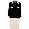 CHANEL Pre-Owned - Completo due pezzi monopetto - Donna - seta/lana/nylon - 42 - Nero