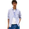 Tommy Jeans Tjm Slim Stretch Oxford Shirt Dm0dm09594, Camicia Uomo, Green (Cloudy Jade), XXL