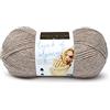 Lion Brand Yarn Company 674-123 Touch of Alpaca Filato, Tortora, Una matassa