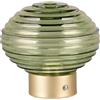 RL LIVE YOUR LIGHT Reality Leuchten Earl R57771115 - Lampada da tavolo a LED, in ottone opaco, vetro verde, con LED da 1,5 Watt, 4 ingressi touch