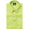 PETER HADLEY camicia maniche corte lime in lino