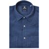 PETER HADLEY camicia pocke maniche corte denim in lino