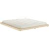 Karup Letto in pino scandinavo massiccio - Dock Bed Naturale Karup Design (140x200 cm (esterne 153x213 cm) con doghe)