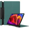 INSOLKIDON Compatibile con Lenovo Yoga Tab 13 YT-K606F/Yoga Pad Pro Tablet Custodia protettiva in pelle Supporto sottile Custodia protettiva in pelle Custodia protettiva (Verde scuro)