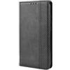 DESSEN Cover per ZTE Blade A53, Wallet Style PU Leather Shell, Custodia a Libro Flip Smart Magnetica con Appoggio e Porta Carte di Credito. Nero