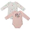 SUN CITY Body Disney Minnie Mouse 2pz Neonato 100% Caldo Cotone Bimba Maniche Lunghe 5691