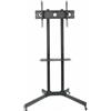 Techly Staffa a pavimento con Mensola Trolley TV fino a 65" 60 kg Nero ICA-TR6