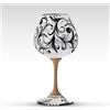 ROYAL SICILY Calice in Ceramica siciliana Volute Nero