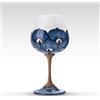 ROYAL SICILY Calice in ceramica siciliana Pavone Blu